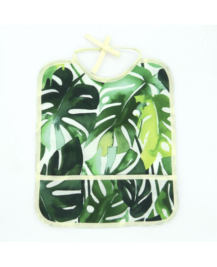 Bavoir Récupérateur - Motif  "Monstera"